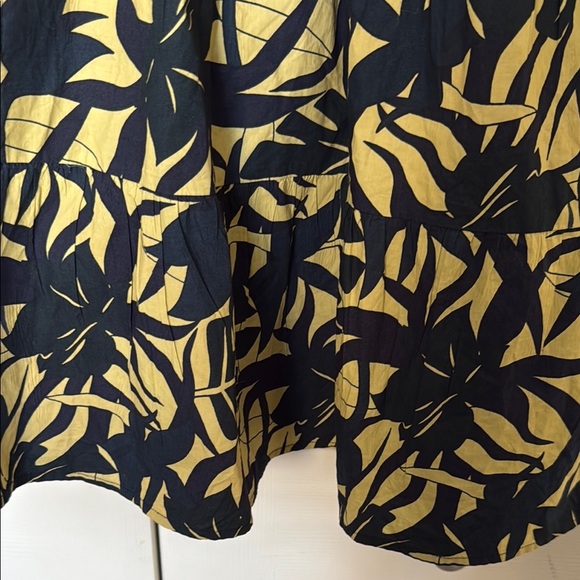 BA&SH Navy Blue and Yellow Winny Dress size M - Picture 3 of 7